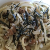 ネギとにんにくの納豆パスタ